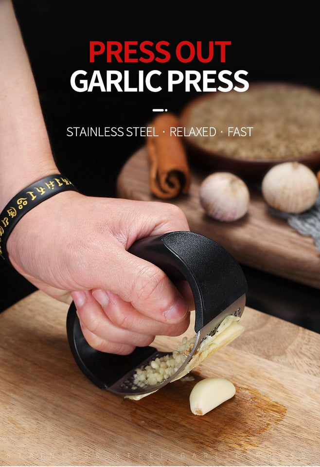 Stainless Steel Garlic Press