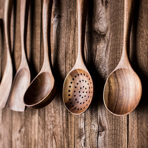 Teak Wood Spoon Set