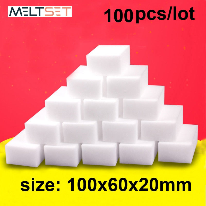 100 pcs Melamine Sponge Eraser
